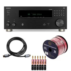 Onkyo TX-RZ30 170W 9.2-Channel 8K/4K Network AV Receiver, Black