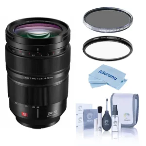 Panasonic LUMIX S PRO 24-70mm f/2.8 Lens for L Mount, w/Tiffen