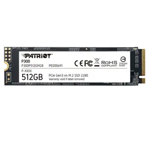 内蔵型SSD Patriot 512GB SSD NVMe PCIe Gen 3x4 M.2 patriot-p300-512gb-nvme-