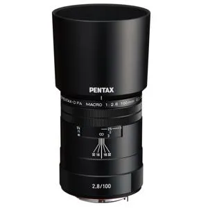 Pentax HD Pentax-D FA Macro 100mm f/2.8 ED AW Lens, Black 20320