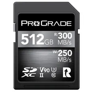 ProGrade Digital 512GB SDXC UHS-II V90 Memory Card PGSD512GBCKNA