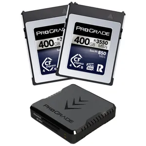 Prograde Digital Iridium 400GB CFexpress B 4.0 Memory Card,2-Pack