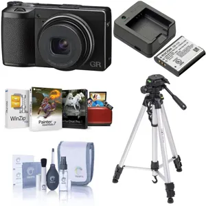 Ricoh GR IIIx Compact Digital Camera, Bundle with Accessory Kit