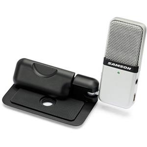 Samson Go Mic Portable USB Condenser Microphone for Mac and PC Computers (Silver)