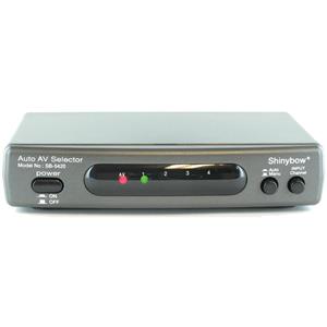 Audio Automatic Auto Switcher Splitter Shinybow SB-5420 4x2 Composite RCA Video 