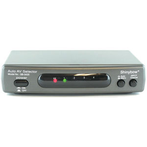Audio Automatic Auto Switcher Splitter Shinybow SB-5420 4x2 Composite RCA Video 