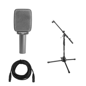 Sennheiser e 609 Guitar Cabinet Dynamic Mic, Silver, w/Boom Stand