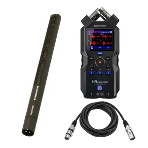 Sennheiser MKH-416 Short Interference Tube Mic w/H4essential Recorder ...