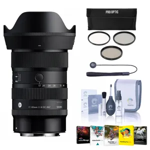 Sigma 17-40mm f/1.8 DC Art Lens for Canon RF, with Filter Kit & PC