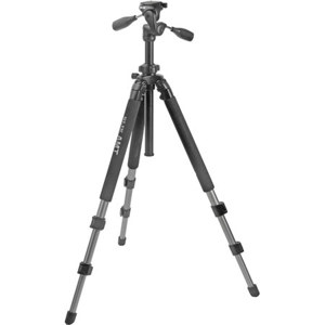 Renewed Slik Pro 500DX Tripod with 3-Way Pan/Tilt Head