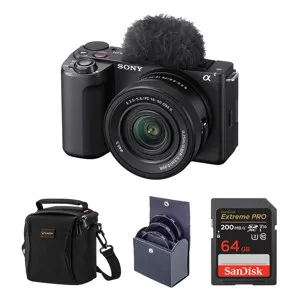 Sony ZV-E10 II w/E PZ 16-50mm f/3.5-5.6 OSS II Lens,Black w