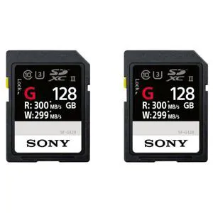 Sony 128GB SF-G Series UHS-II U3 Class 10 SDXC Memory Card , 2