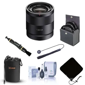 Sony Sonnar T* E 24mm f/1.8 ZA Lens for Sony E with Accessories