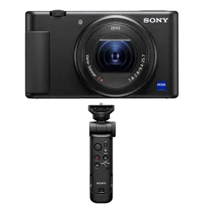 Sony ZV-1 Camera w/GP-VPT3 Wireless Shooting Grip & Tripod w