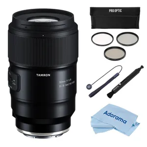 Tamron 90mm f/2.8 Di III VXD Macro Lens for Sony E, Bundle
