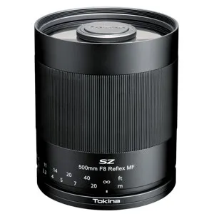 Tokina SZ 500mm f/8 Reflex MF Lens for T Mount, Black SZMF500