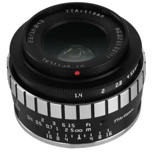 TTArtisan 23mm f/1.4 Lens for Fujifilm X, Black/Silver A35BS-X