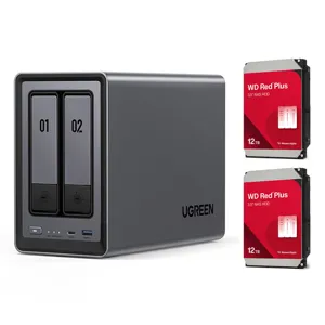 UGREEN NASyne DXP2800と8TB WD Red Plusセット UGREEN NASyne DXP2800と8TB WD Red Plusセット NAS初心者向け UGREEN