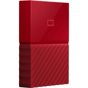 Western Digital My Passport 4TB USB 3.0 Portable External Hard Drive (Red)