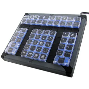 Ex60 Keys X-Keys XK-60 60-Key USB KVM Keypad, Blue and Red Backlighting XK-1364 ...