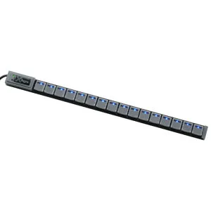 X-Keys XK-16 16-Key USB Stick for KVM Control, Blue Backlighting XK ...