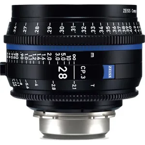 Zeiss CP.3 28mm T2.1 Compact Prime Cine Lens for Sony E, Feet 2193-348