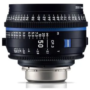 Zeiss CP.3 50mm T2.1 Compact Prime Cine Lens for Sony E, Meter
