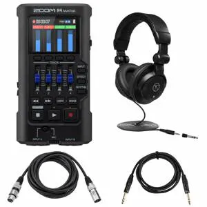 Zoom R4 MultiTrak 32-Bit Float Handheld Recorder + Headphone