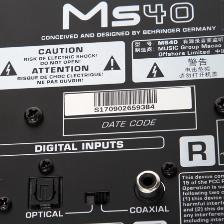 behringer ms40 frequency response