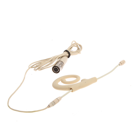 BEV4C-AT Earset Mic with Replaceable Cable - Cream Hirose 4-Pin Plug SKU#1261618