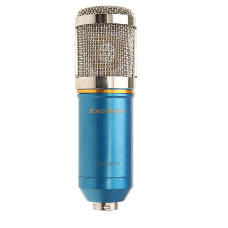 Excelvan BM-800 Condenser Sound Studio Microphone Recording Mic - Blue #1265578