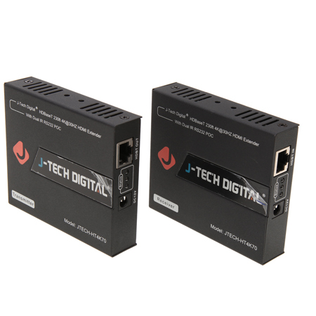 J-Tech Digital HDBaseT 4K@60HZ HDMI Extender - SKU#1277592