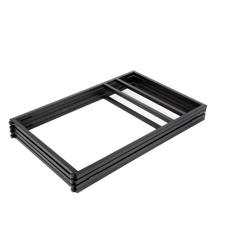ProX XF-MESA-MK2 Mesa DJ Facade Table Station, White and Black Scrims SKU1296150
