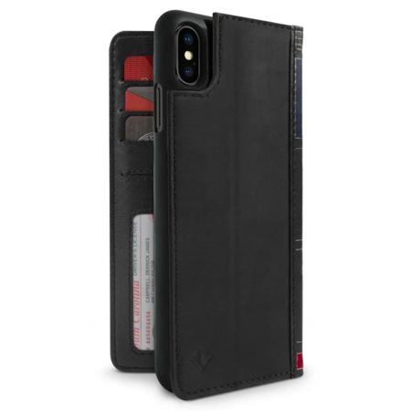 Twelve South BookBook Leather Case for iPhone XS Max, Black
