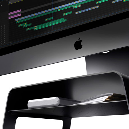 Twelve South Curve Riser Monitor Stand for iMac and Displays, Matte Black