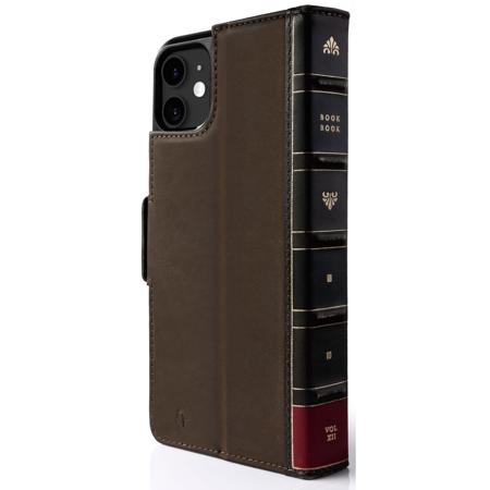 Twelve South BookBook Vol. 2 Leather Wallet Case for iPhone 11, Brown