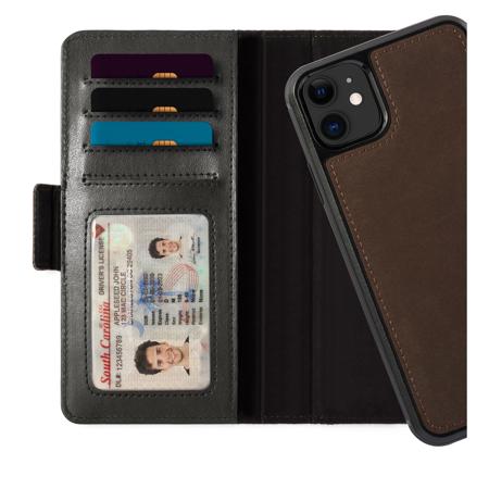 Twelve South BookBook Vol. 2 Leather Wallet Case for iPhone 11, Brown