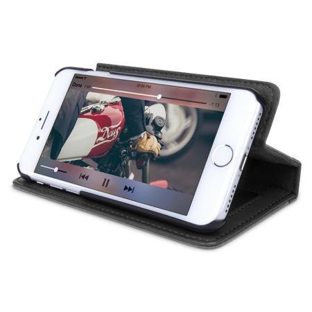 Twelve South BookBook Wallet Display Stand and Case for iPhone 7 Plus, Black