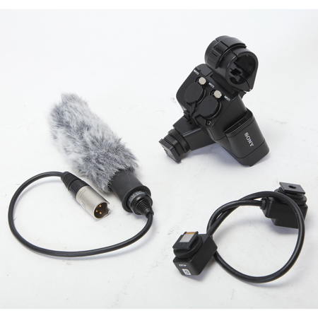 Used Sony XLR-K3M Dual-Channel XLR Adapter Kit with Super-Directional  Shotgun Microphone F
