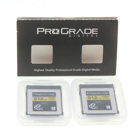 Used Prograde Digital 512GB CFexpress 2.0 Gold Memory Card, 1600MB/s Read, 1000MB/s Write, 2-Pack PGCFX512GAP2NA Used Prograde Digital 512GB CFexpress 2.0 Gold Memory Card, 1600MB/s Read, 1000MB/s Write, 2-Pack PGCFX512GAP2NA
