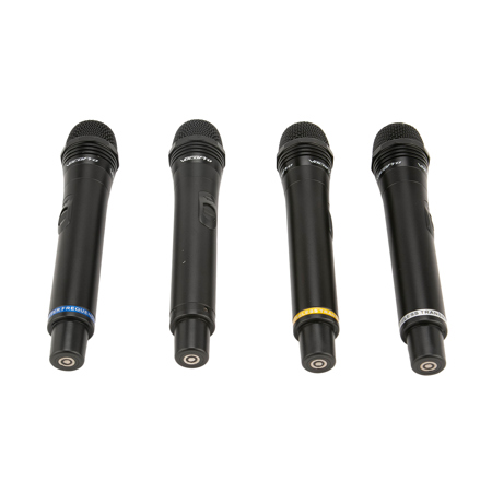 VocoPro UHF-5805-10 Professional Rechargeable 4-Channel UHF Wireless Mic System