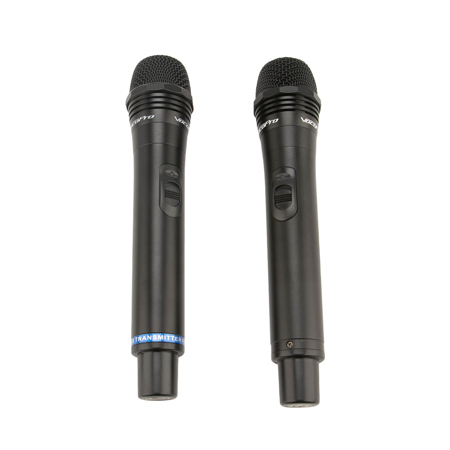 VocoPro UHF-5805-10 Professional Rechargeable Four Channel UHF Wireless Microphones, 9E, 9F, 9G, 9H Frequency Sets