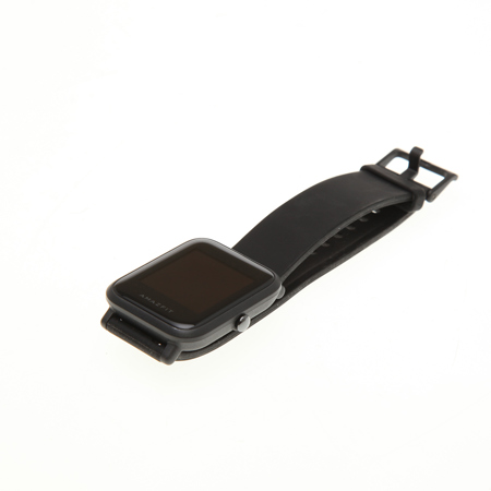 AmazFit Bip Smartwatch with Onyx Black Case & Black Silicone Band - SKU#1329243