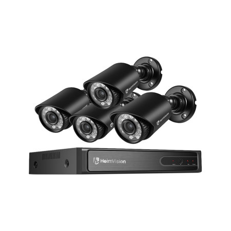 Heimvision HM241 8-Channel Surveillance System with 4 Wireless Cameras #1338446