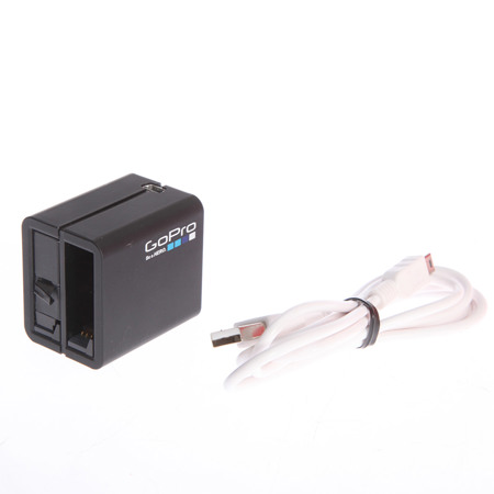 Used Gopro Dual Battery Charger With Battery For Hero4 Cameras Sku Ahbbp 401