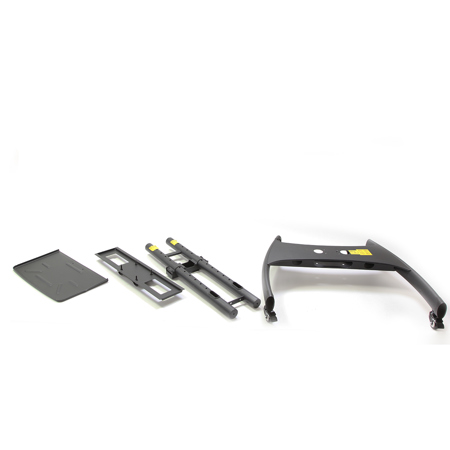 Luxor FP2500 Adjustable Flat Panel Cart with Accessory Shelf f/ 32"- 60" Flat TV