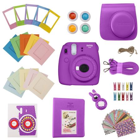 Slinger FujiFilm Instax Mini 9 Accessory Kit - Purple (Camera Not Included)