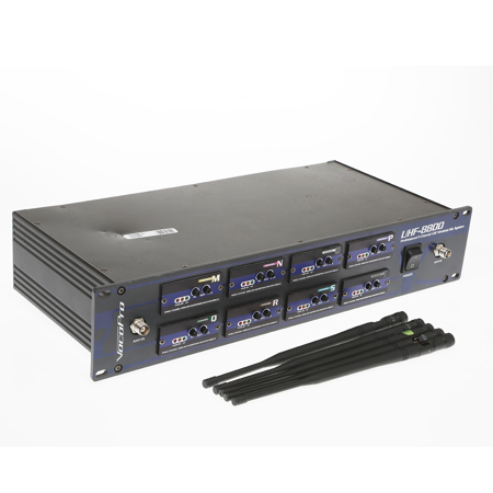 VocoPro UHF-8800 8 Channel UHF Wireless Microphone Receiver Only - SKU#1375998