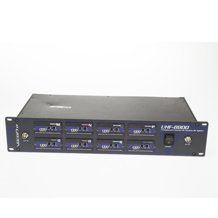VocoPro UHF-8800 8 Channel UHF Wireless Microphone Receiver Only - SKU#1375998