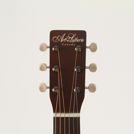 Art & Lutherie Roadhouse Q-Discrete Parlor 6-String Semi-Acoustic Guitar, 19 Frets, Silver Leaf Maple Neck, Rosewood Fingerboard, Semi-Gloss, Denim Blue